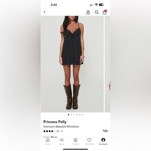 Princess Polly Black Mini Skirt